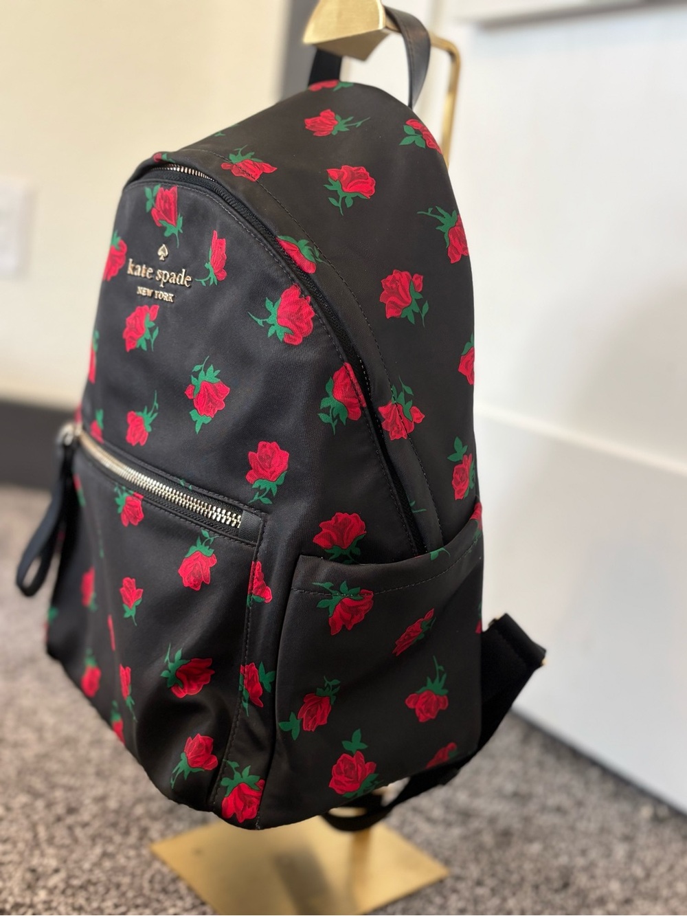 Kate Spade New York CHELSEA ROSE TOSS PRINTED MEDIUM BACKPACK - Picture 10 of 12